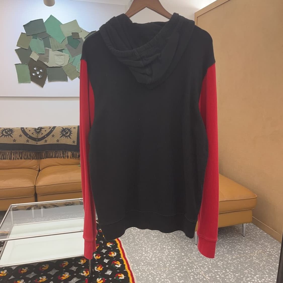 트루릴리전 빈티지 레트로 배색 양털로고 후드티 XL C07120 상품이미지4