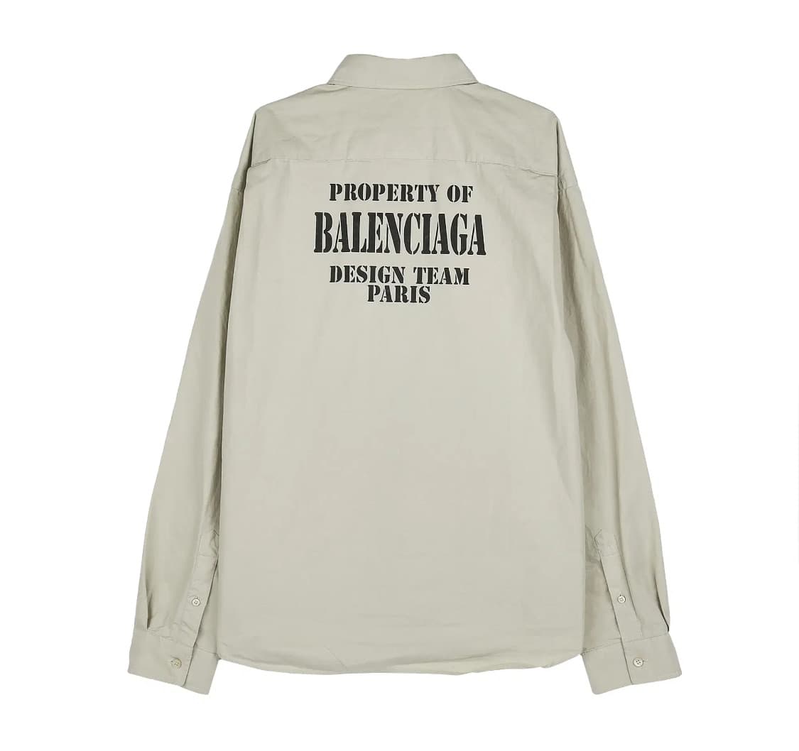 [S급] 발렌시아가 로고프린팅 오버핏 셔츠 - 38 판매합니다!!! 상품이미지2