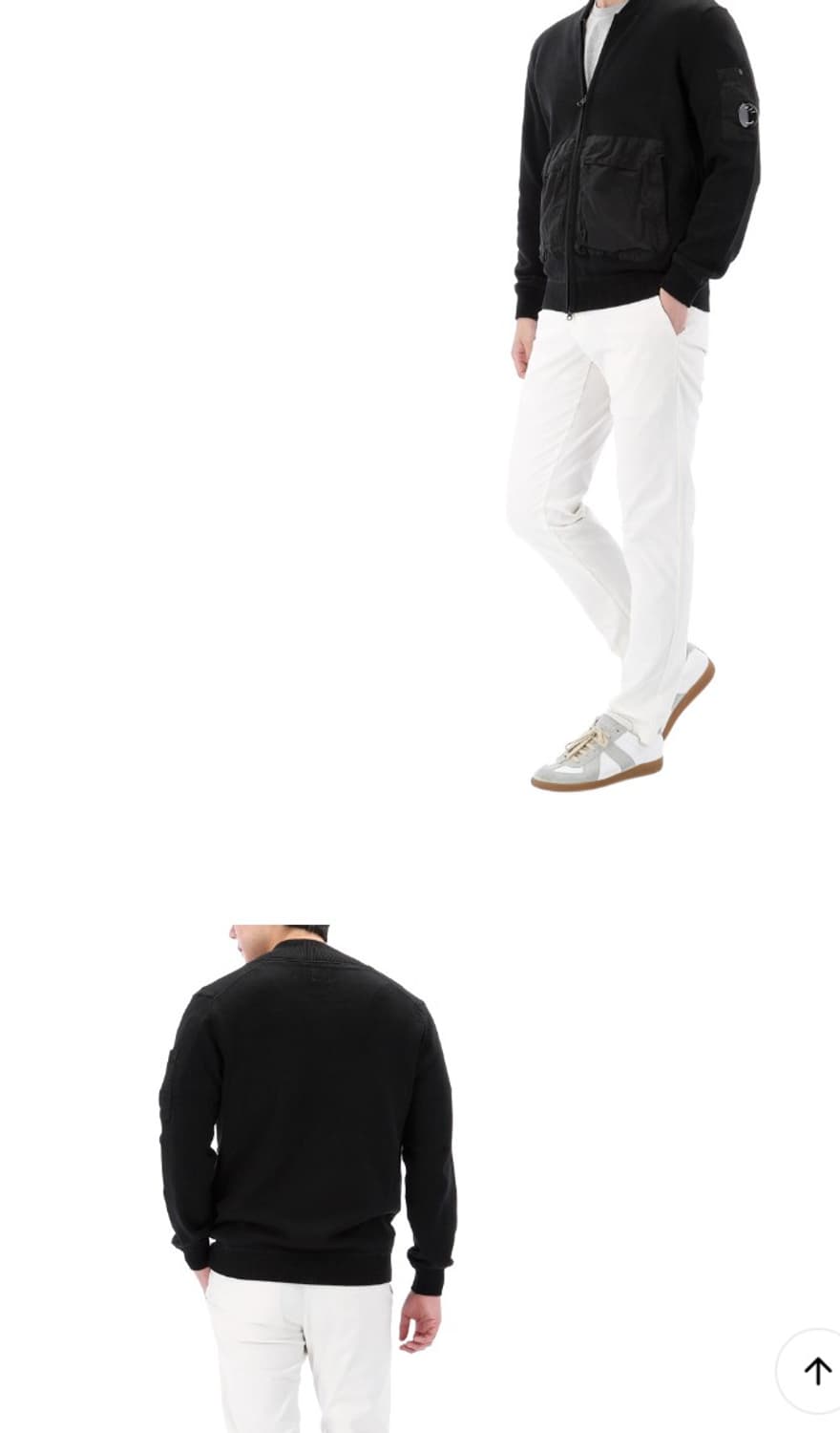 매장 정품 24SS CP COMPANY 코튼믹스 봄버 니트 가디건 상품이미지4