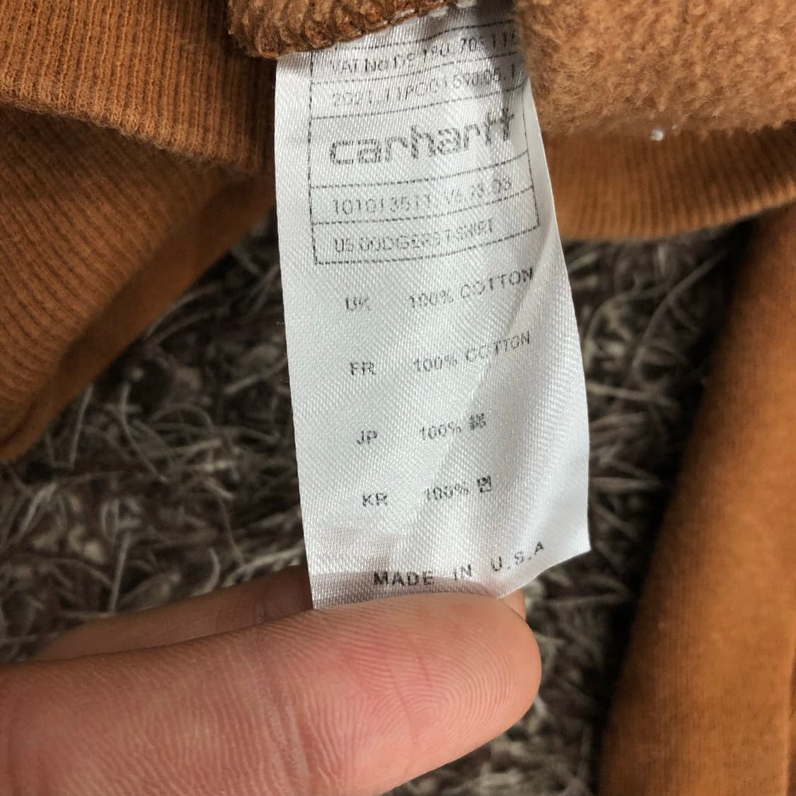 칼하트 된장 포켓 기모 맨투맨 상품이미지4