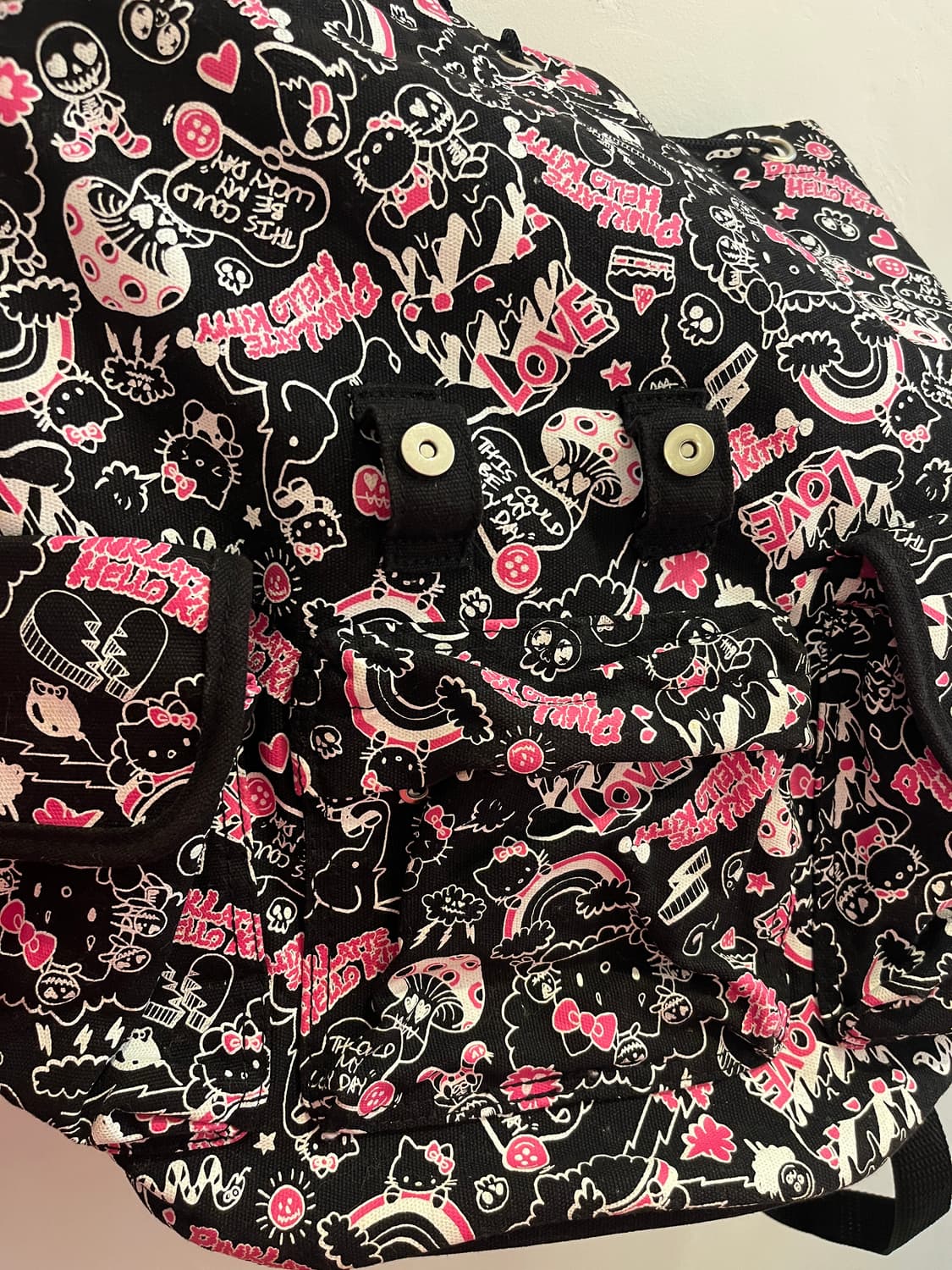 2011 산리오 핑크라떼 콜라보 백팩 🍓 상품이미지8