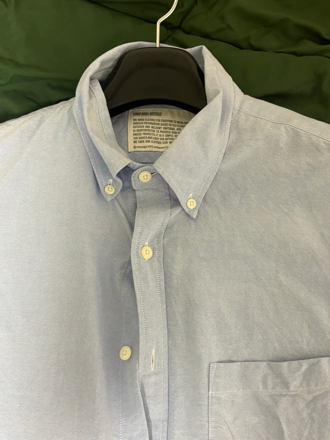 유니폼브릿지 oxford bd short shirs(블루, L사이즈) 상품이미지4