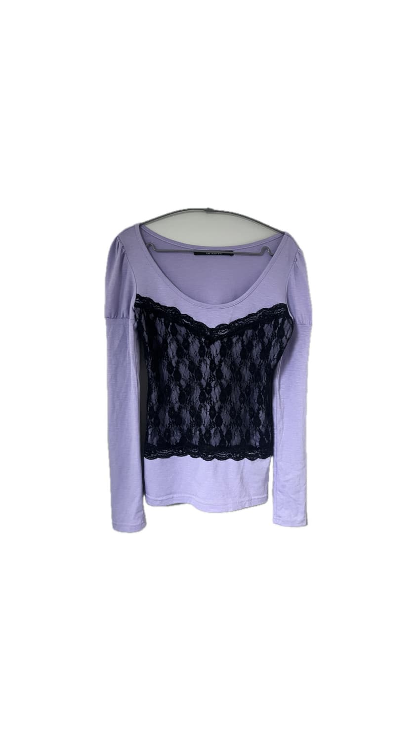 빈티지 고스 고딕 퍼플 레이스 갸루 펑크 립서비스 y2k 공겜여주 롱슬 상품이미지1