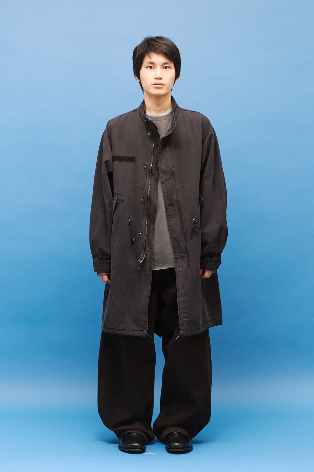 해칭룸 / 모즈파카 오버 다이드 블루차콜 / 4 상품이미지3