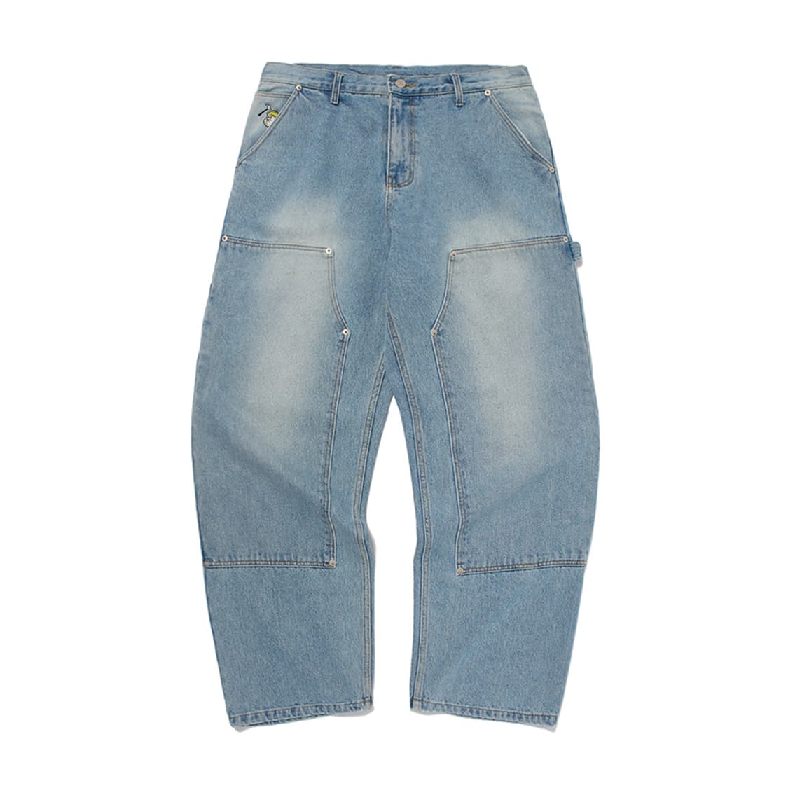위캔더스 WORKER PANTS 블루 데님 팬츠 바지 M&L 상품이미지2
