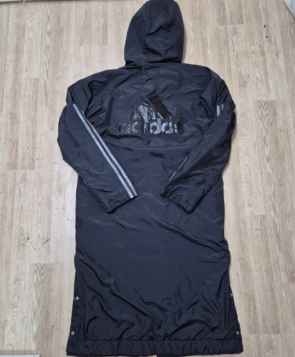 아디다스 남성 빅로고 후드 경량 롱패딩 상품이미지5