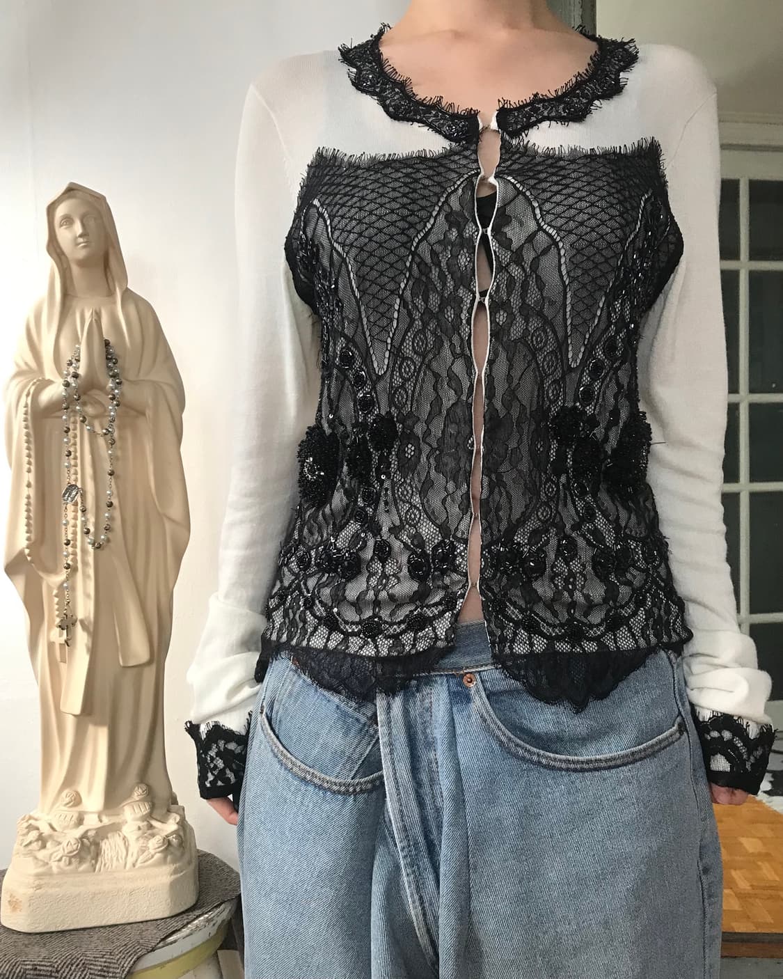 vintage lace cardigan  상품이미지1