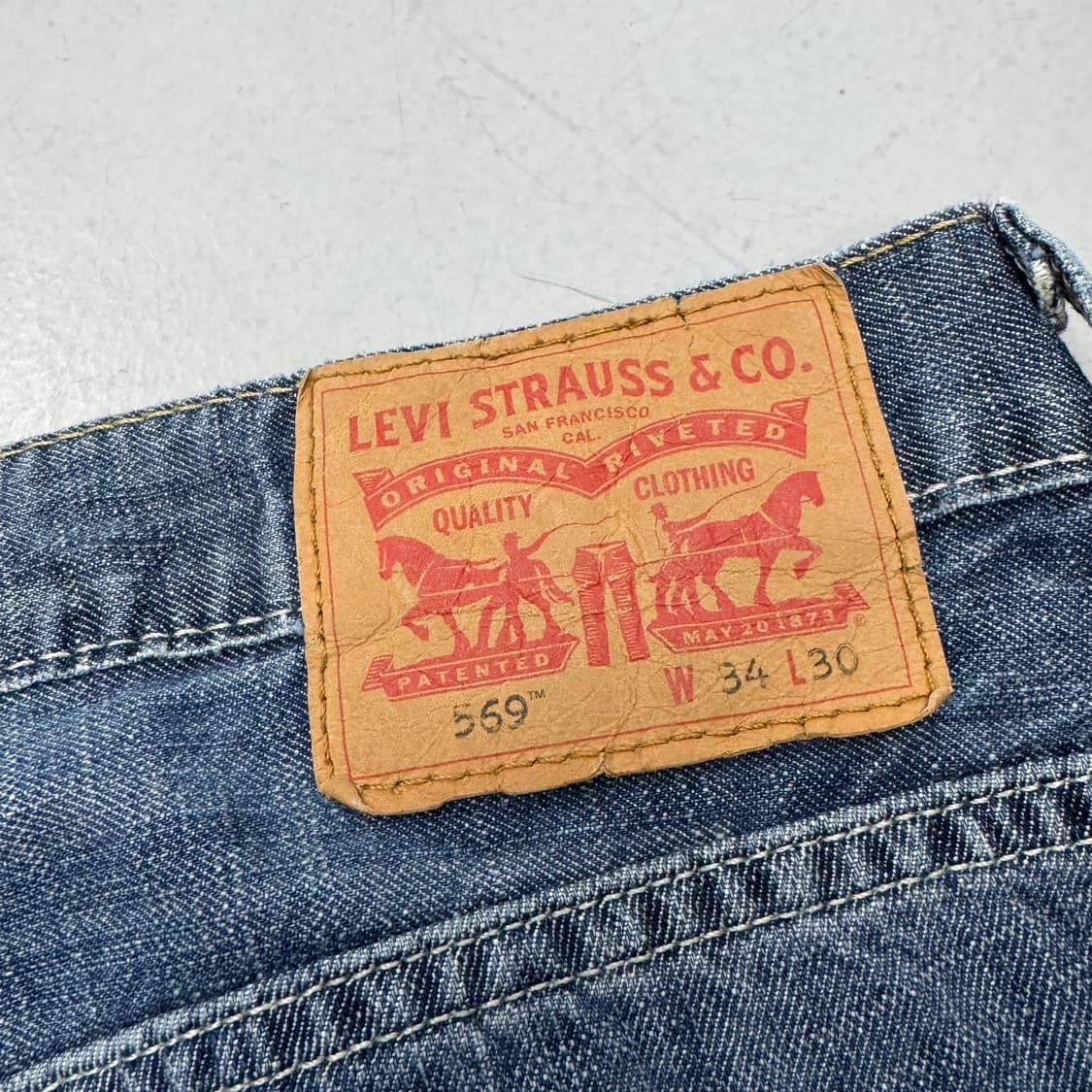 리바이스 569 새깅 워싱 와이드 스케이터 데님팬츠 상품이미지6