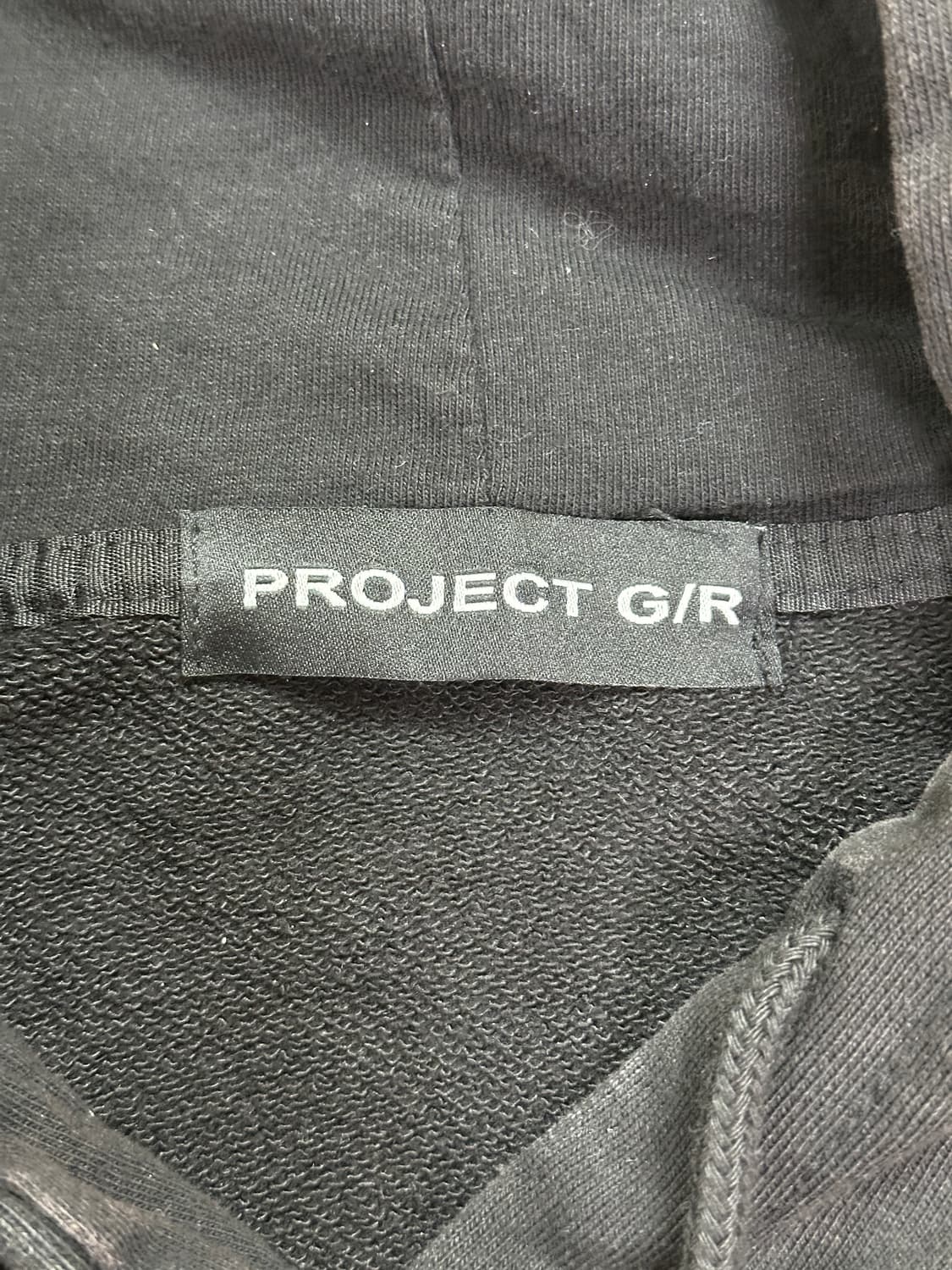 프로젝트gr 마인드 슬로터 빈티지 워시드 후드 블랙 상품이미지3