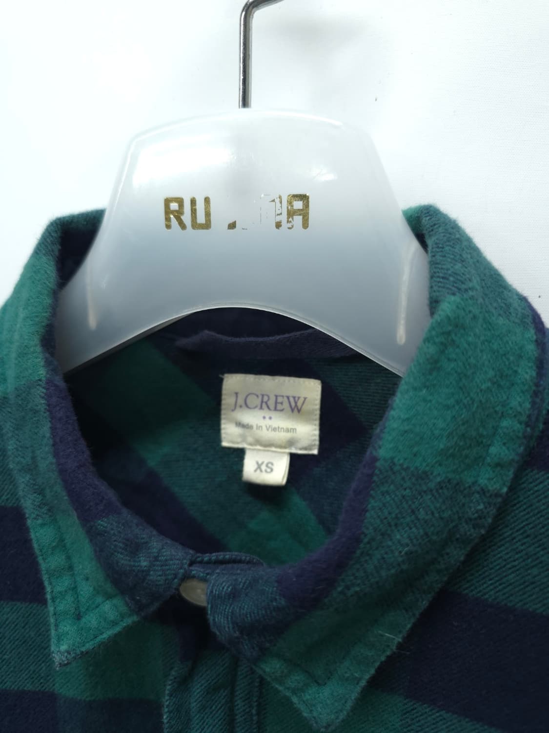 J.CREW 그린체크 하프지퍼 셔츠 ( 여성55 ) 상품이미지4