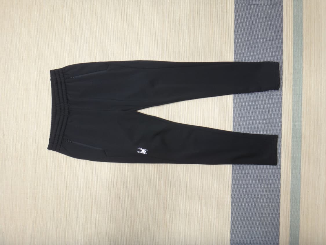 (M/85cm) 스파이더 에센셜 트레이닝 기모 팬츠 블랙 상품이미지2