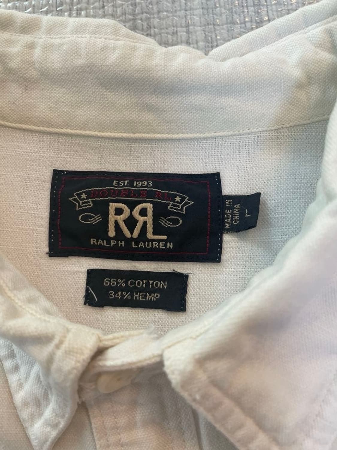 RRL 코튼헴프 워크셔츠 상품이미지2