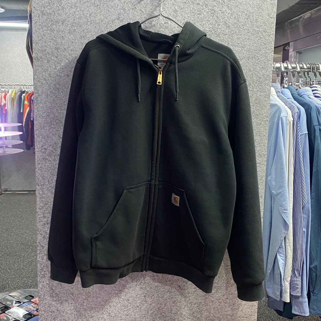 칼하트 써멀 딥그레이 후드집업 B3170 상품이미지2