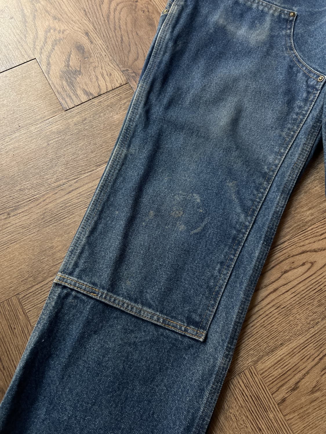[34]칼하트 USA 빈티지 페이딩 더블니 워크 데님 팬츠 상품이미지7