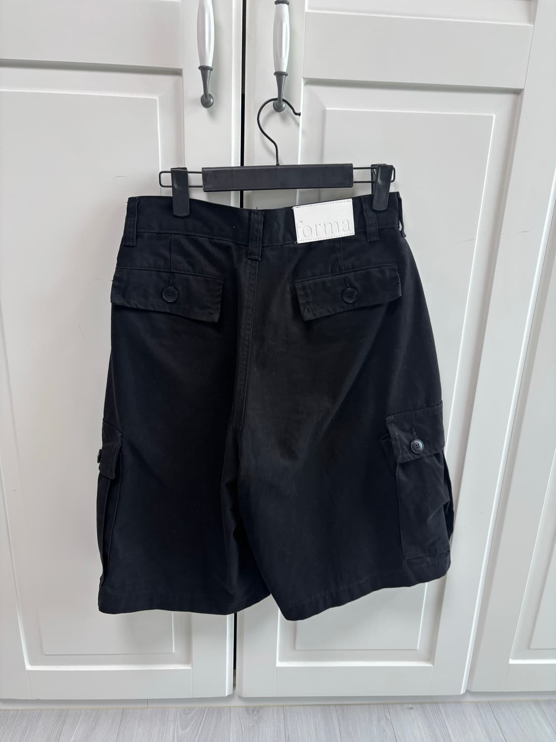 블랙업 버뮤다 팬츠 / 펑키드 카고 반바지 블랙s 상품이미지4