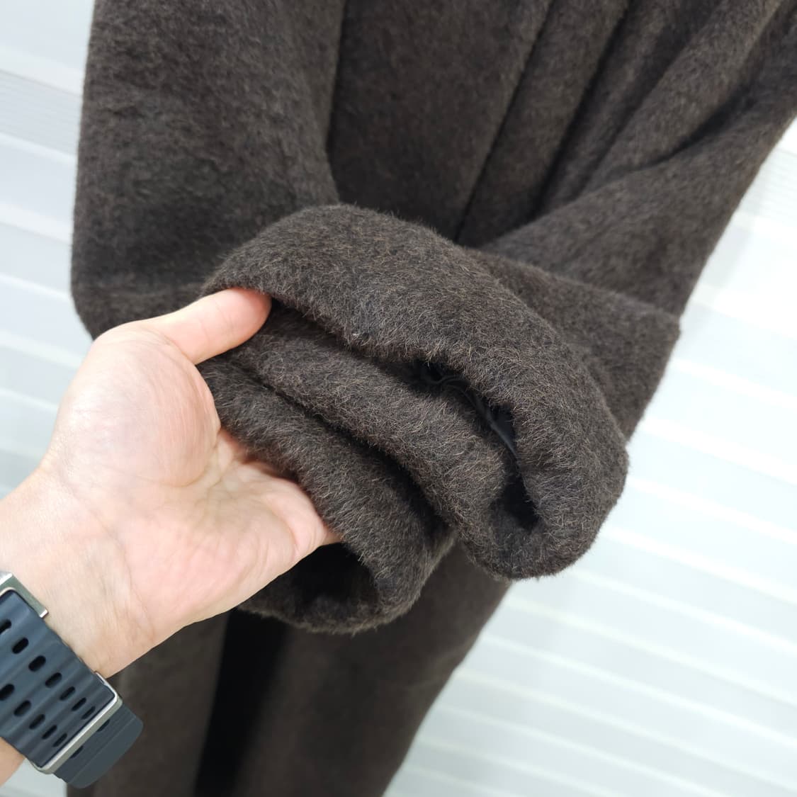 JAPAN 빈티지 알파카 더블 롱 후드 코트- 우먼프리 상품이미지5