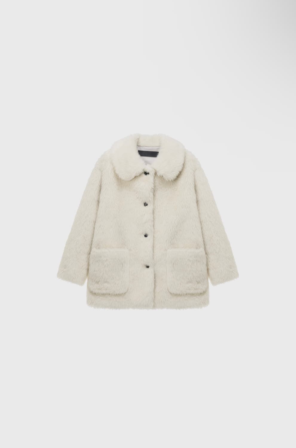 모노하 울 플러피 하프코트 아이보리 상품이미지2