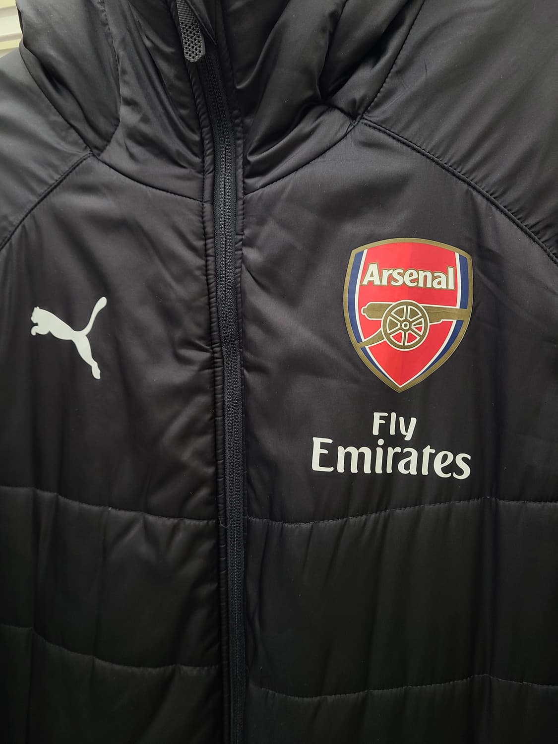 푸마 아스날 18-19 벤치 롱 패딩 상품이미지2