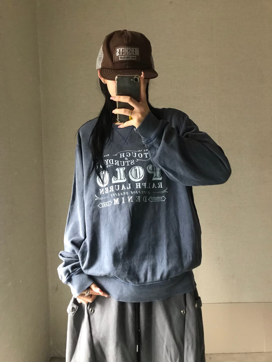 폴로 빈티지로고 맨투맨 상품이미지1