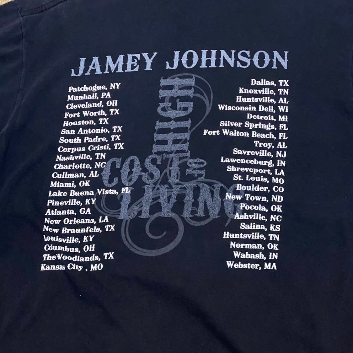 미국 빈티지 제이미 존슨 JAMEY JOHNSON 투어티 락티셔츠 반팔티 상품이미지5