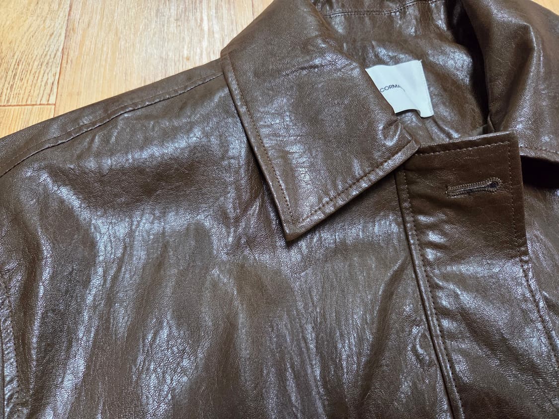 르꼬르망(le cormang) 세상가벼운 가죽자켓 프리사이즈 상품이미지7