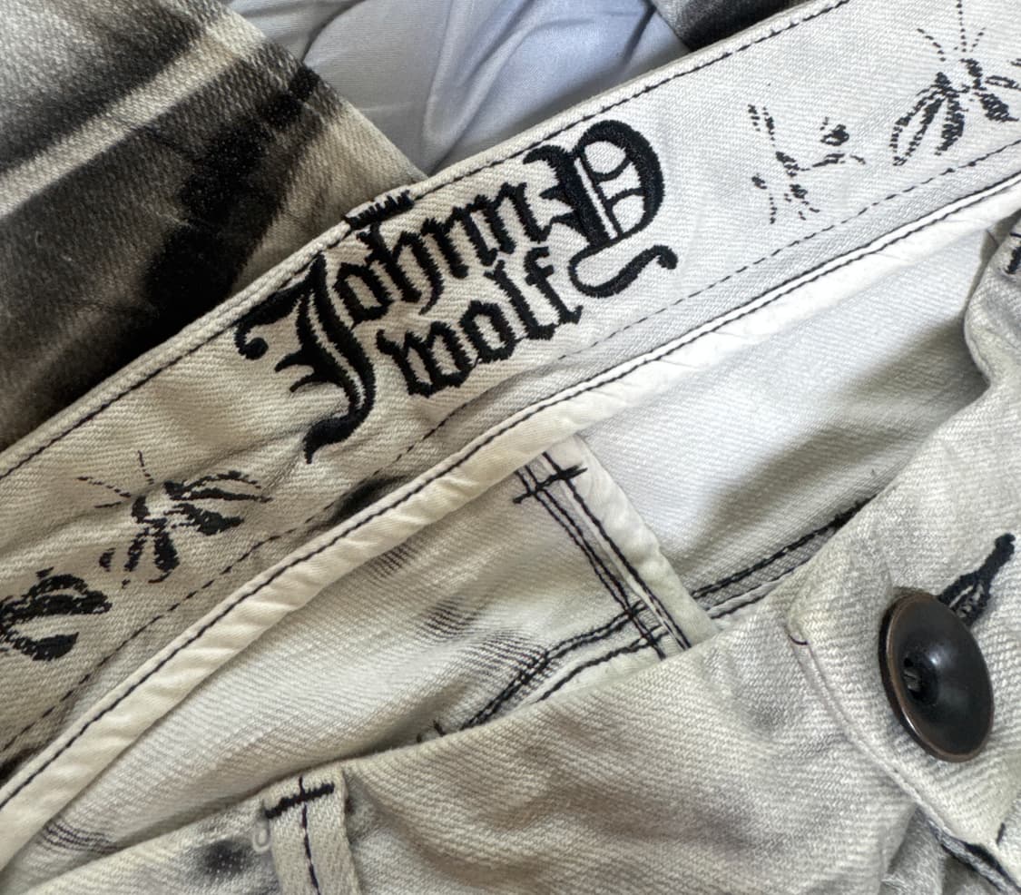 JOHNNY WOLF archive zip skinny denim 상품이미지3