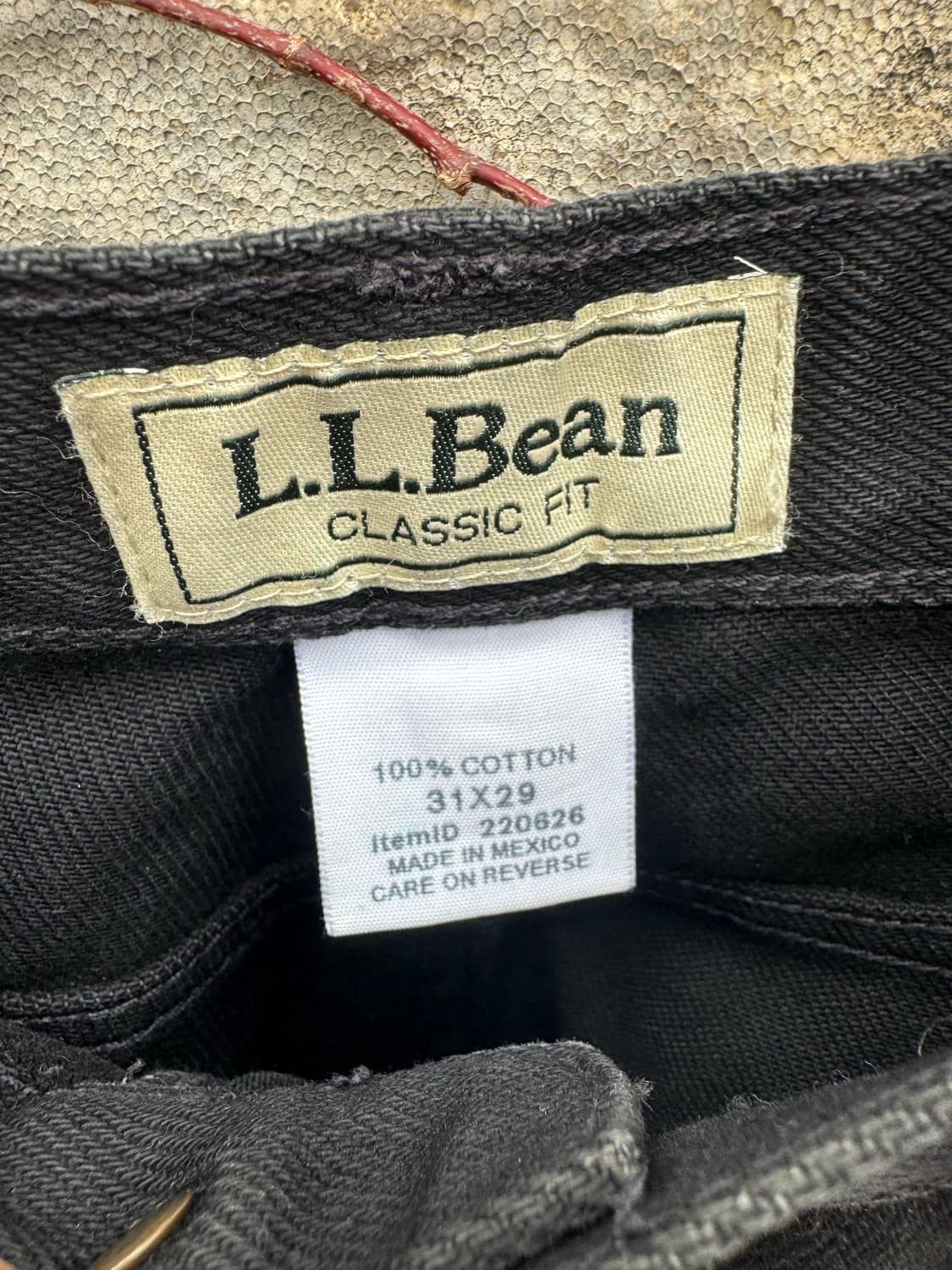 00s 엘엘빈 빈티지 블랙 데님 팬츠 상품이미지4