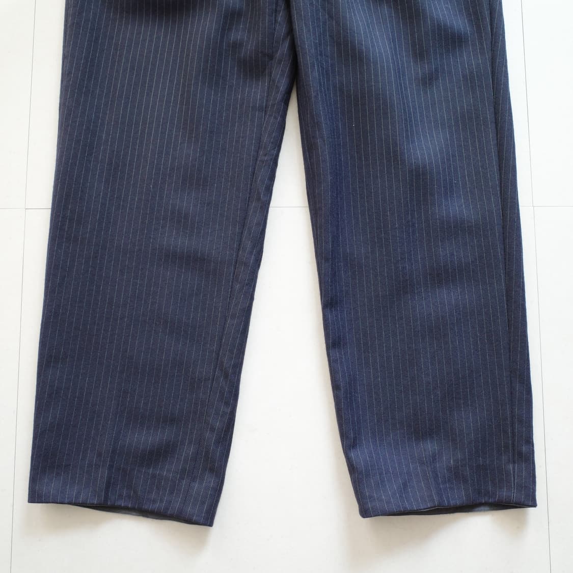 80s 프랜치 스트라이프 울 드레스 워크 팬츠 상품이미지3