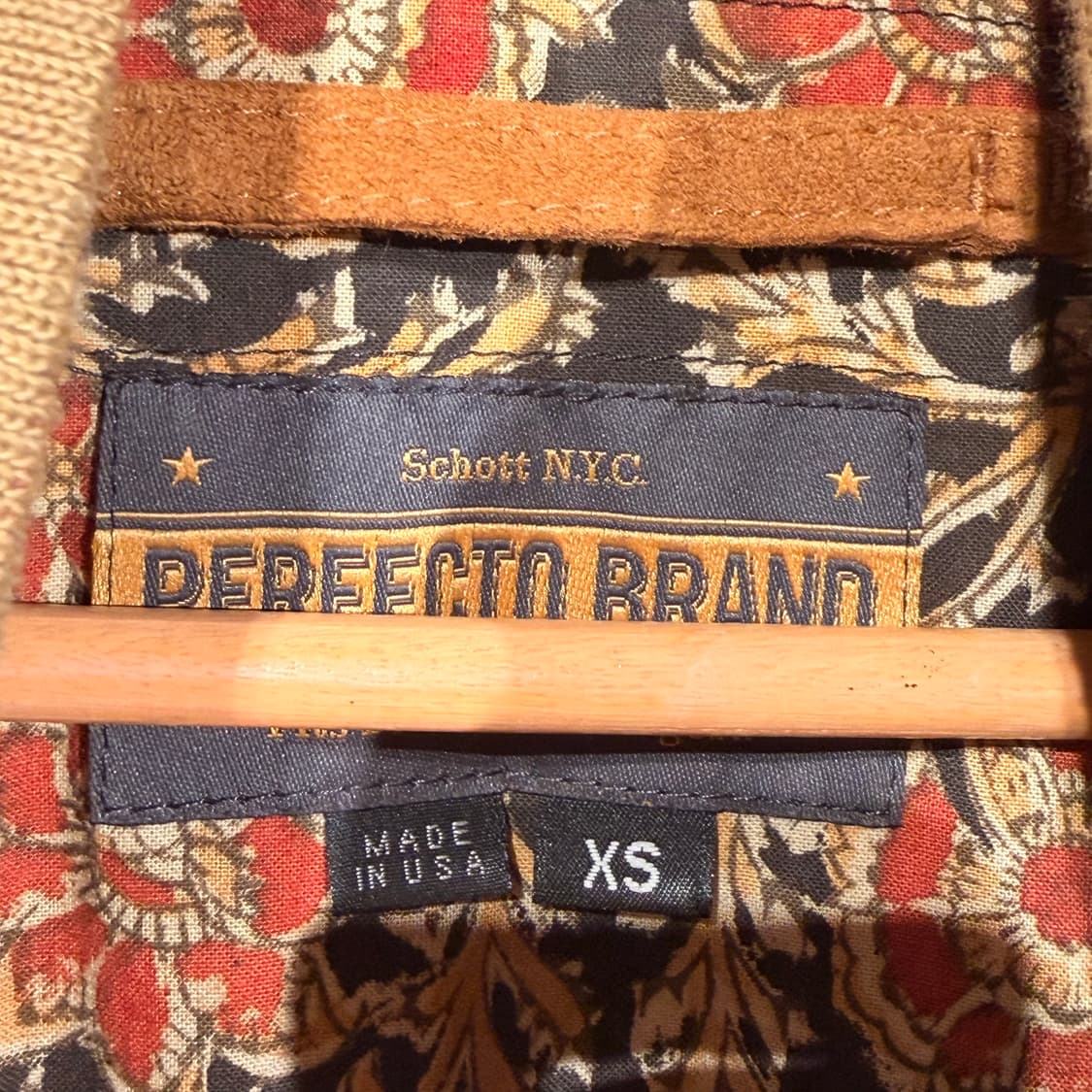 Schott 쇼트 카우레더 A-1 플라이트 자켓 xs 90~95 소가죽 상품이미지4