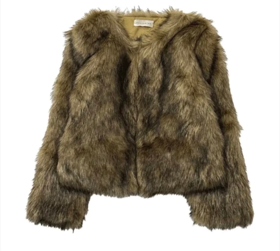 포하우스 고블릭 퍼자켓 브라운 상품이미지1