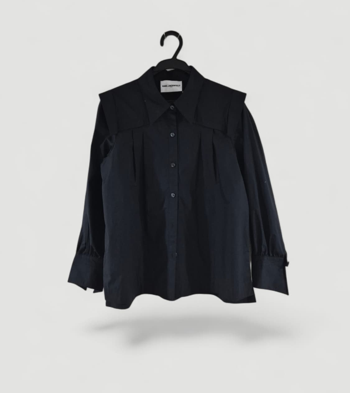 [55]칼라거펠트 블랙 셔츠 긴팔 여성용 봄시즌 상품이미지2