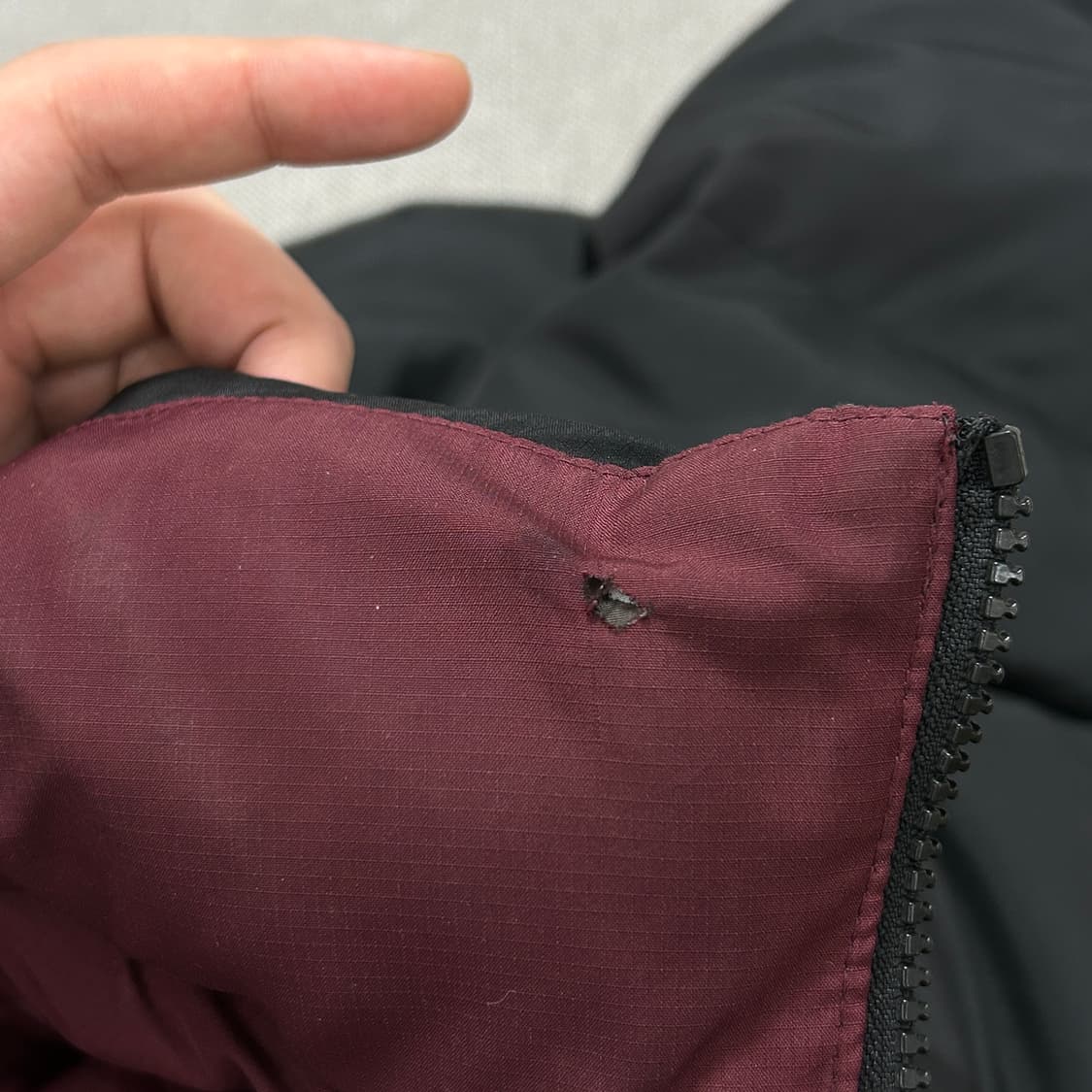 나이키 뉴챔프 블랙 버건디 패딩(L) 상품이미지4