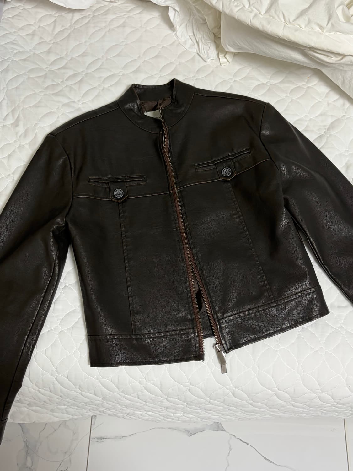 보헤미안서울 보헴서 2022 레더자켓 브라운 상품이미지1