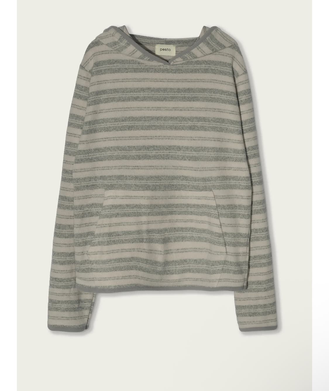 STRIPE SWEAT HOODED TOP ROSE 상품이미지3