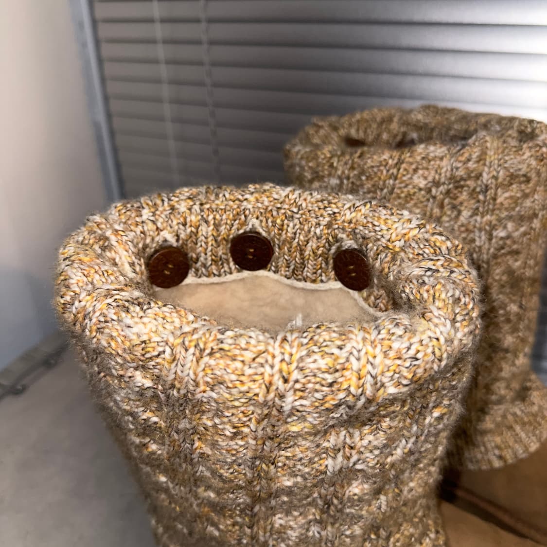 00s Y2K 희귀 니트 레그워머 어그 부츠 ⠀⠀ 상품이미지6