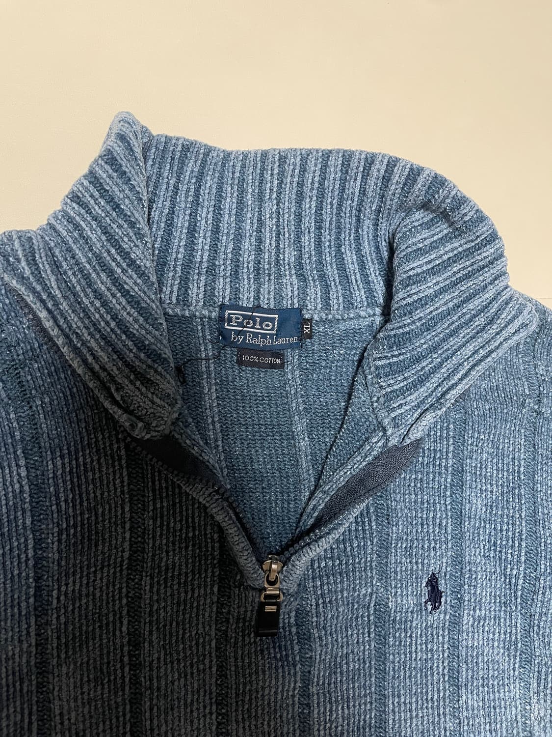 폴로 랄프로렌 90s 오리지널 USA 쿼터집업 니트 상품이미지3