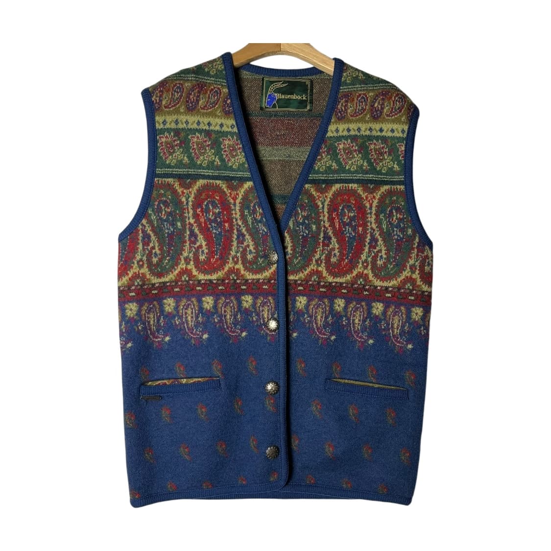 [Blauenbock] 90's 페이즐리 울 베스트 상품이미지1