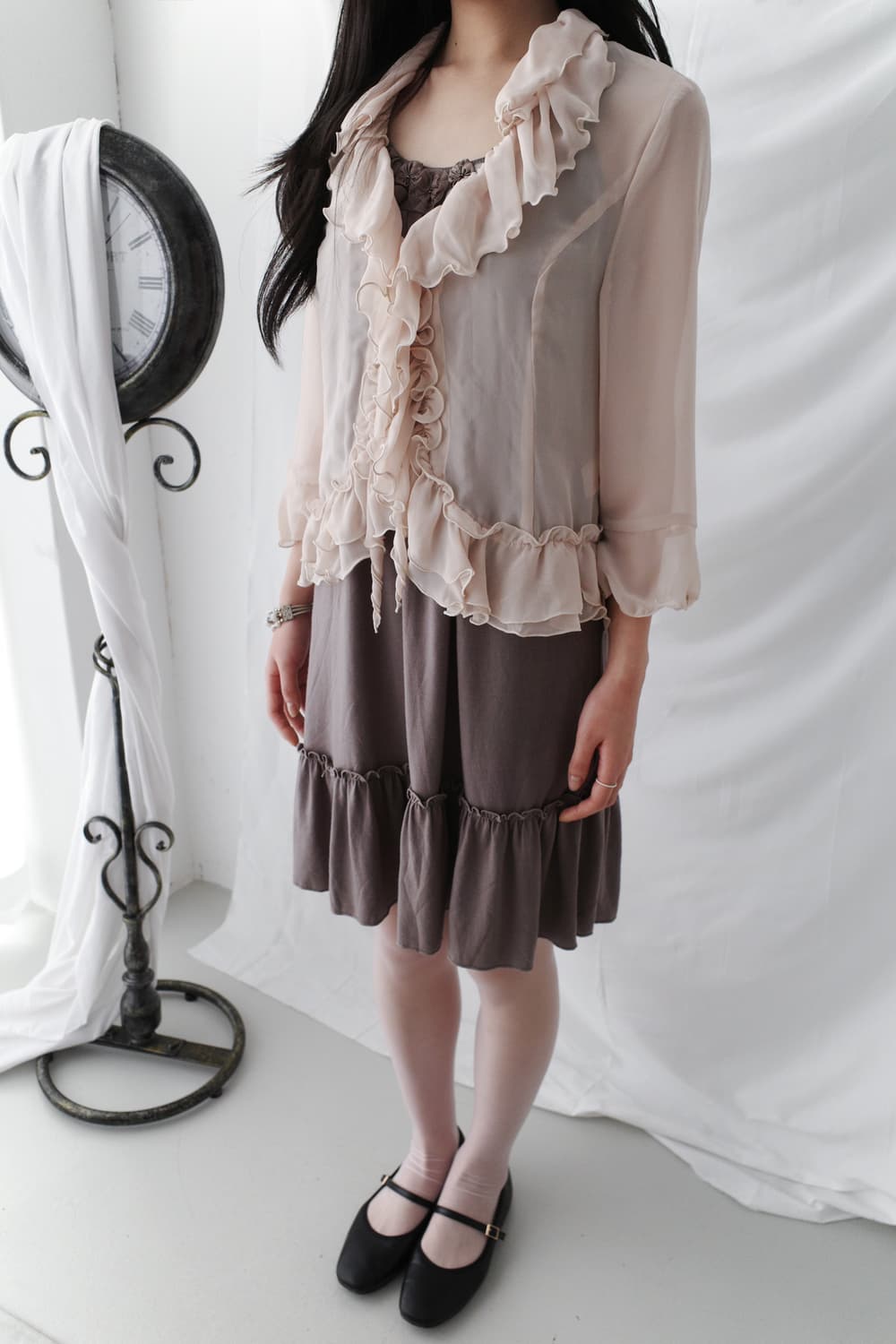 frill see-through cardigun 상품이미지6