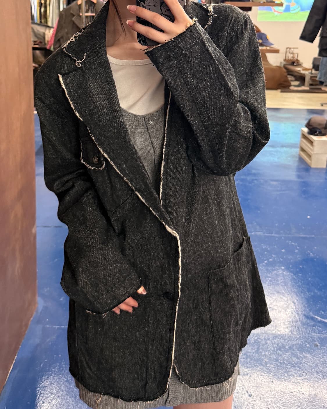 Mangrove 망그로브 데님 블레이져 자켓 상품이미지1