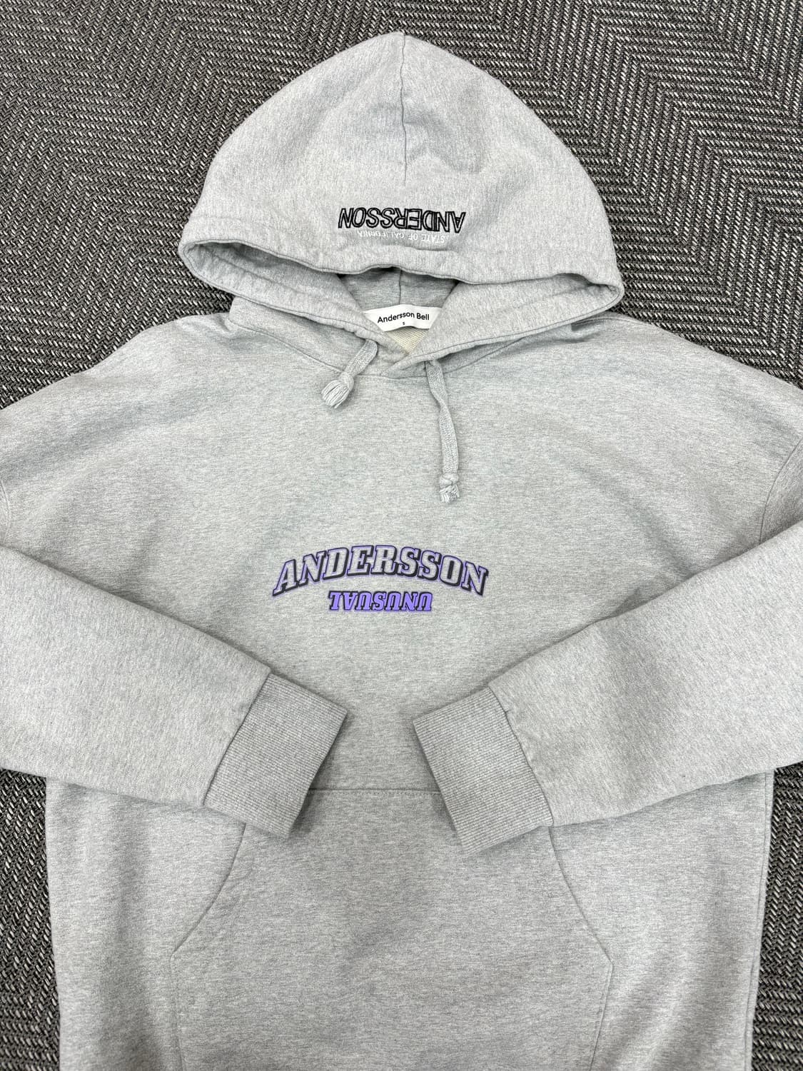 앤더슨벨 후드티 그레이S 상품이미지4