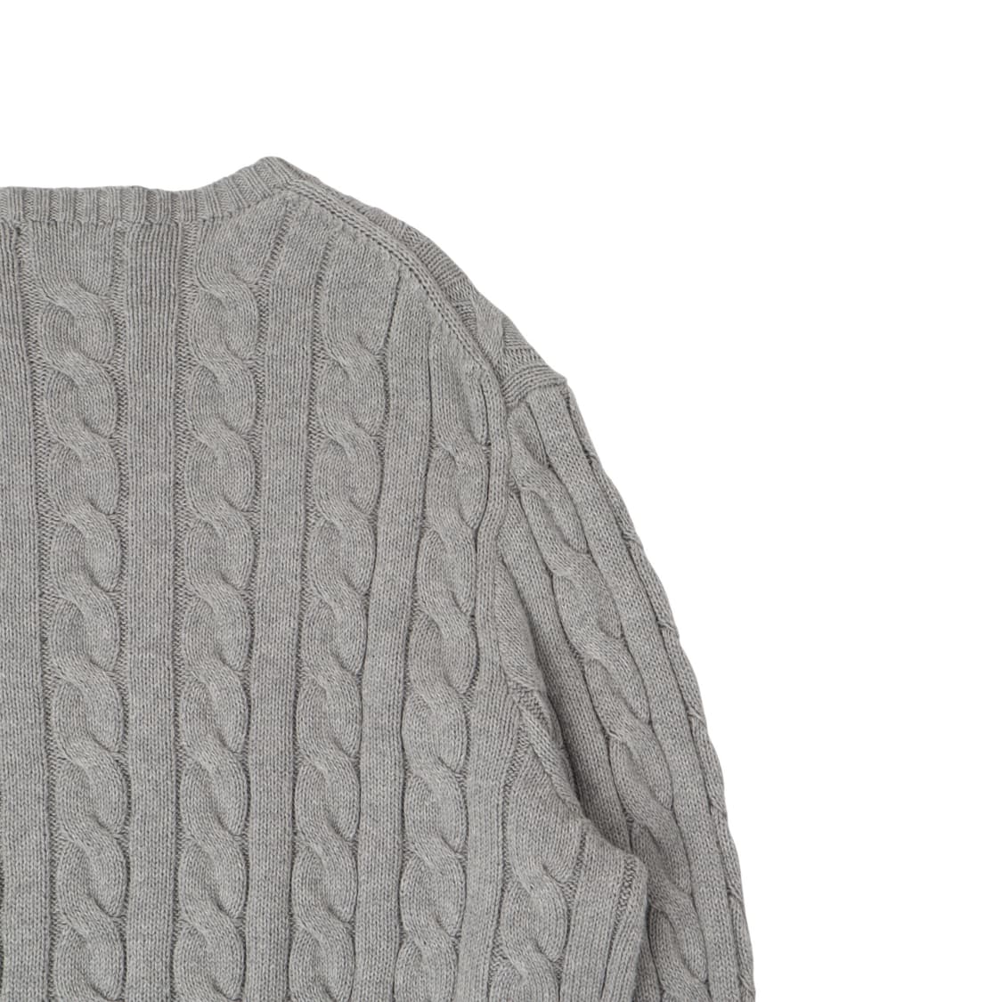 폴로 랄프로렌 그레이 QR 케이블 니트 상품이미지6