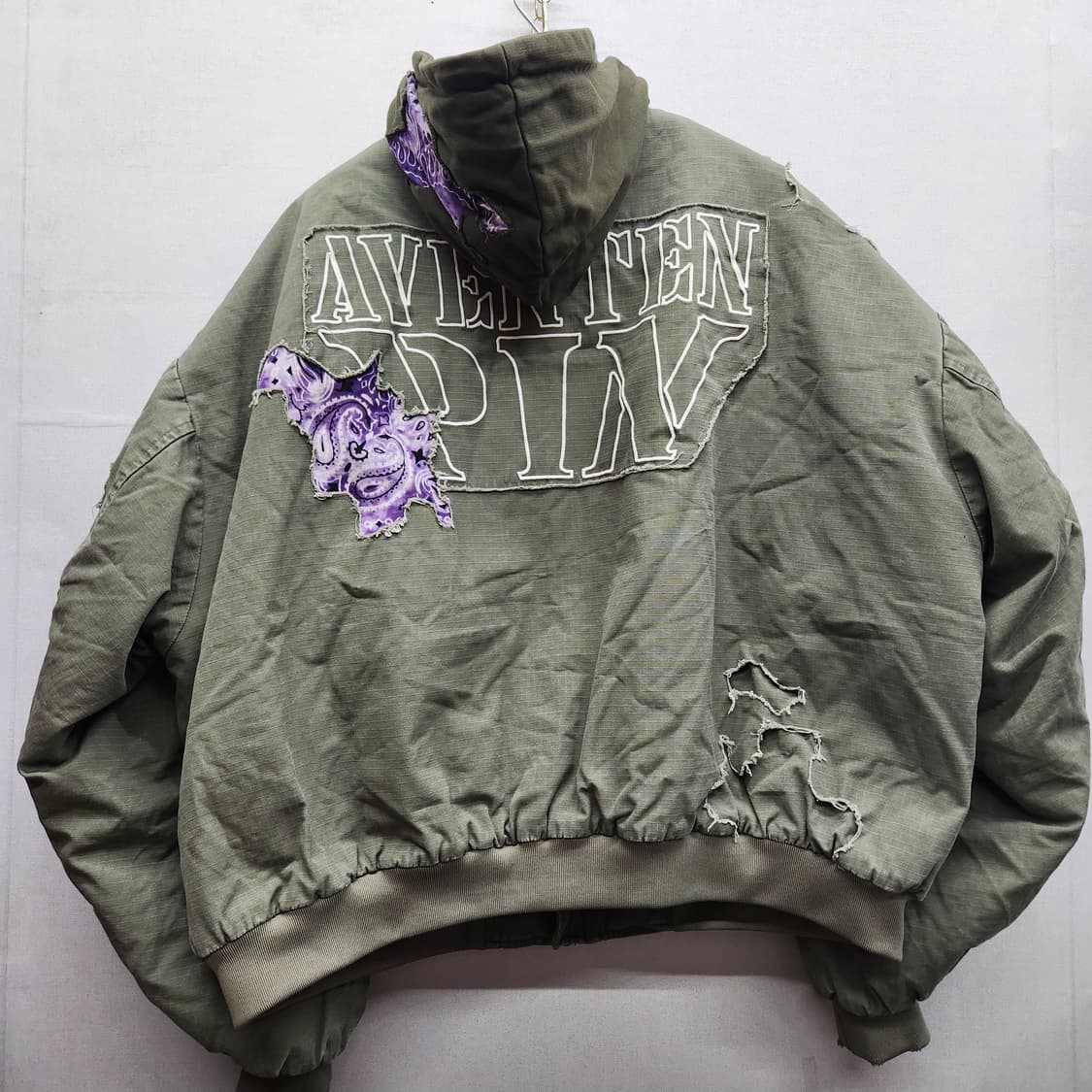 Aventen Pin(아벤텐핀) 백로고 빈티지 항공점퍼 2XL 상품이미지4