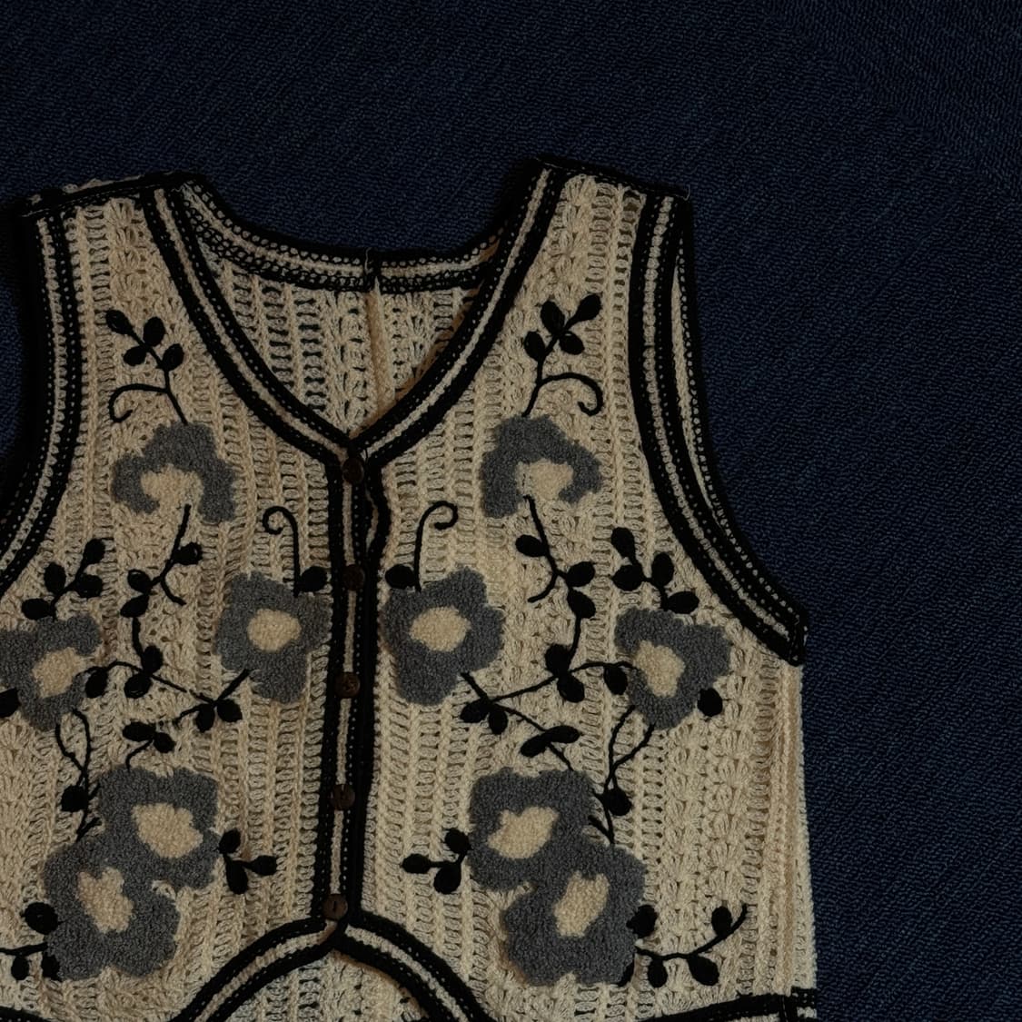 빈티지 크로셰 조끼 베스트 상품이미지2