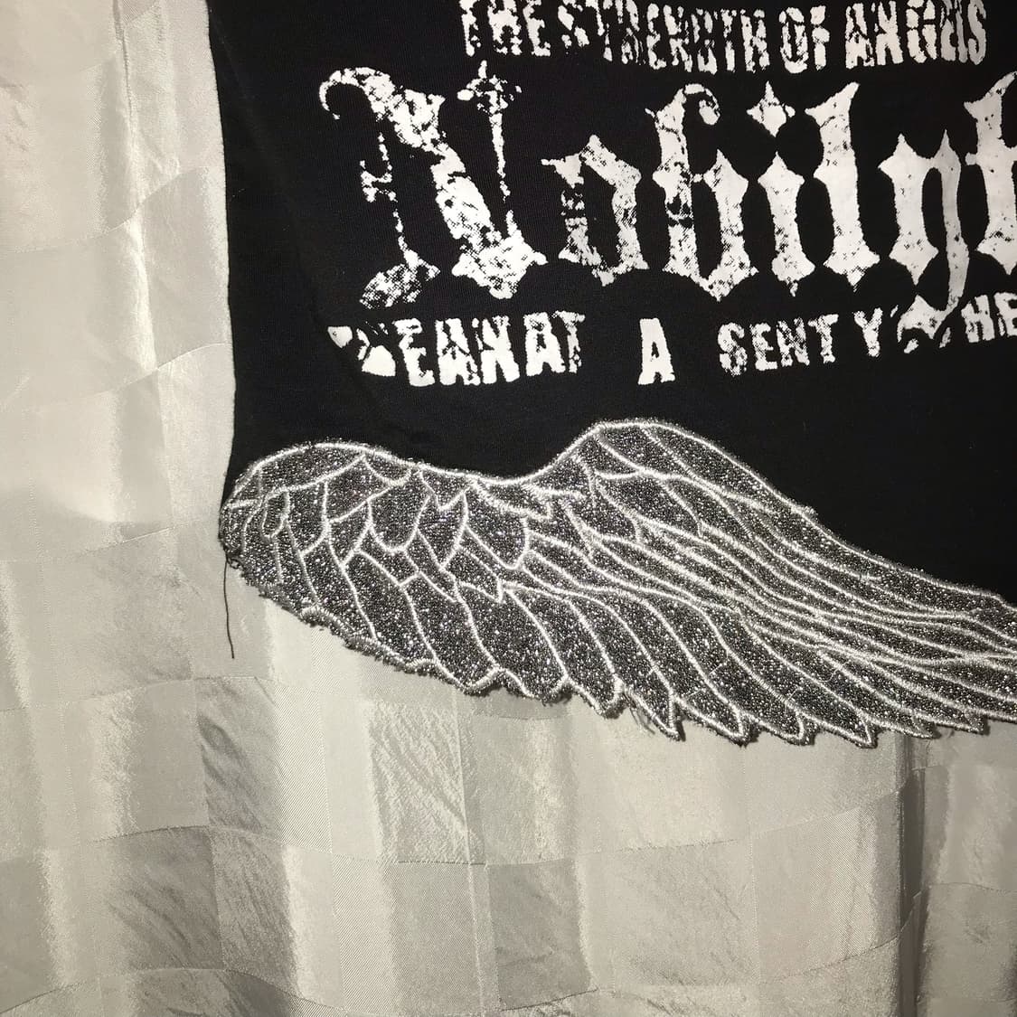 Vintage 고스펑크 고딕 날개 반팔티 상품이미지4