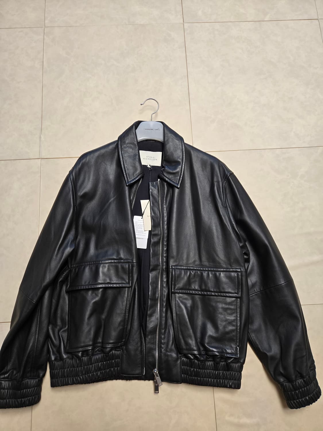 [Men] Piston - Black 레더 블루종(105추천) 24fw 상품이미지1