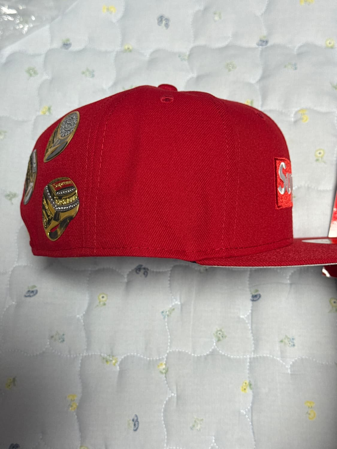 Supreme x New Era Rings Box Logo 스냅백 상품이미지4