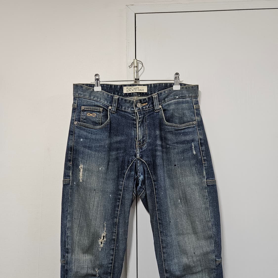 31) 플랙진 Arco 바이커진 워싱 데님팬츠 디스진 상품이미지2