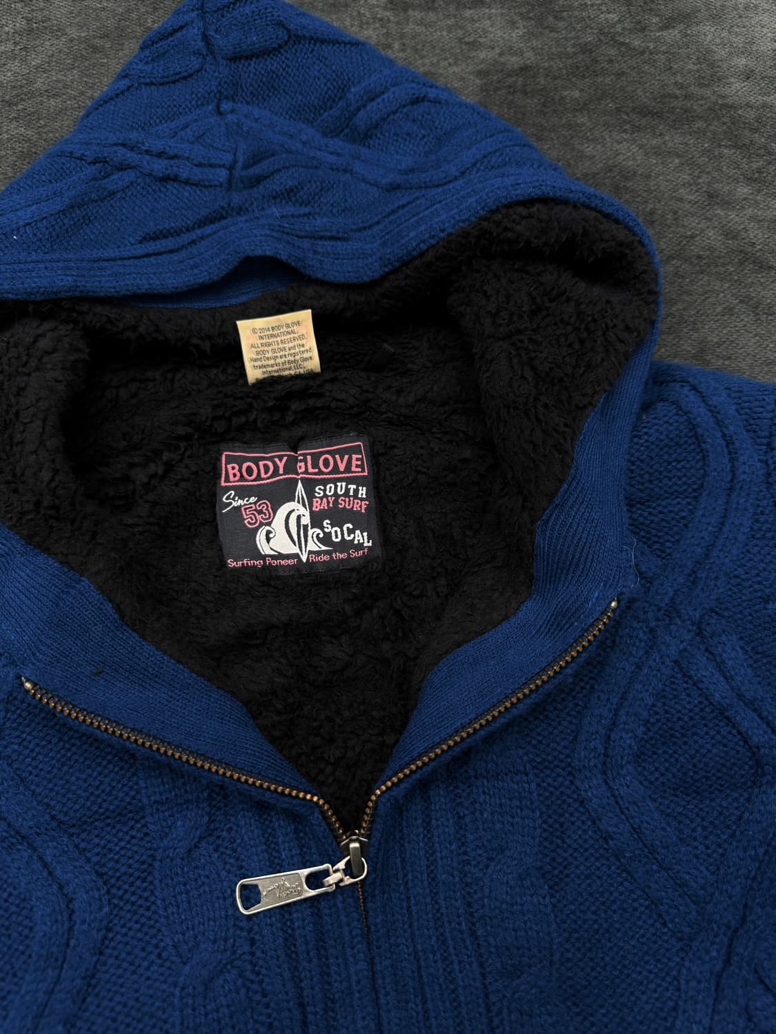 body glove 니트 후디 집업 상품이미지2