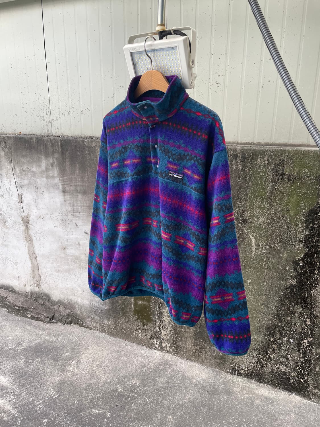 90‘s 파타고니아 신칠라 스냅티 아즈텍 플리스 자켓 스노우리스 노스노우 상품이미지3