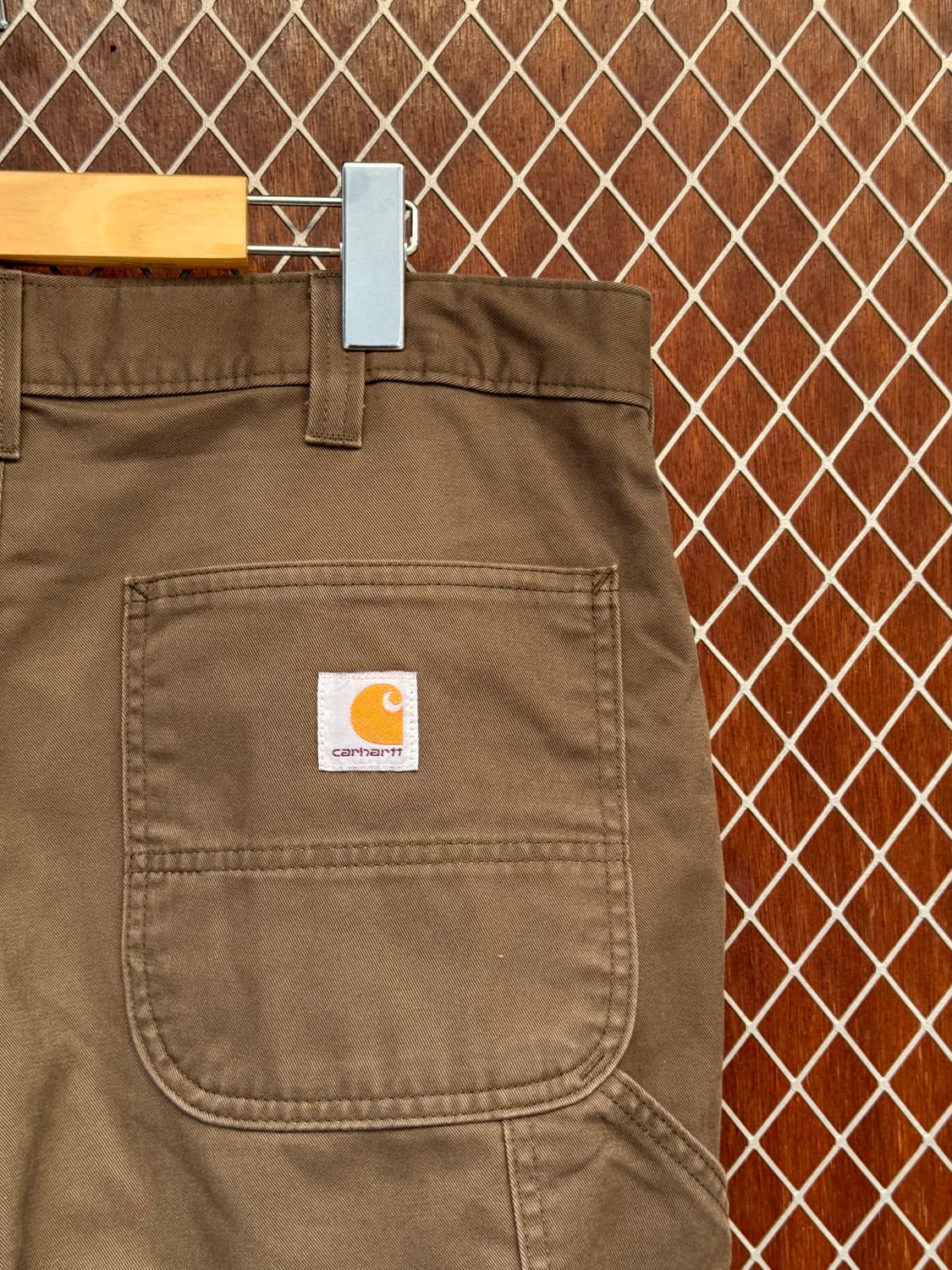칼하트 릴렉스핏 카펜터팬츠 카키 브라운 34 상품이미지7